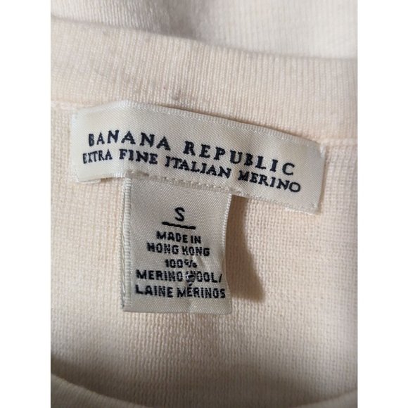 Banana Republic Extra Fine Italian Merino Wool Thin Knit Sweater Women's sz S - Picture 4 of 6